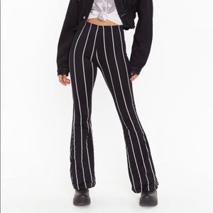 Nastygal Striped Flare Pants